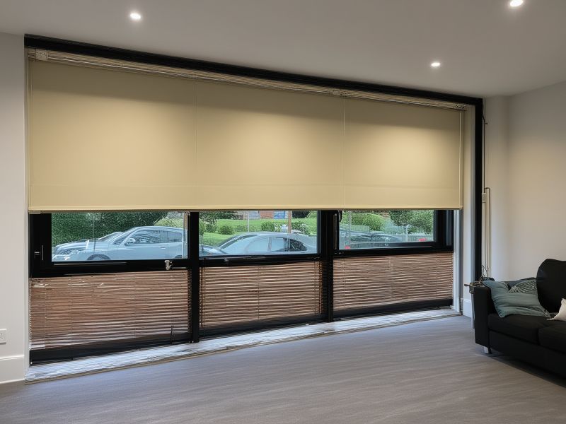 Professional installation tools and finished custom blinds installation